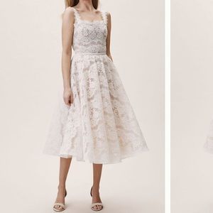 NWT Bronx & Banco Lace tea length ball gown